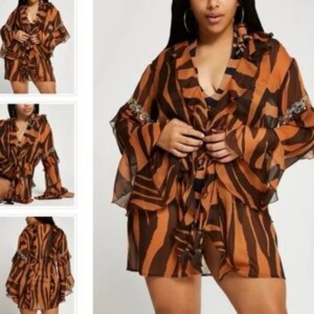 River Islsnd Swim  Cover Up animal print